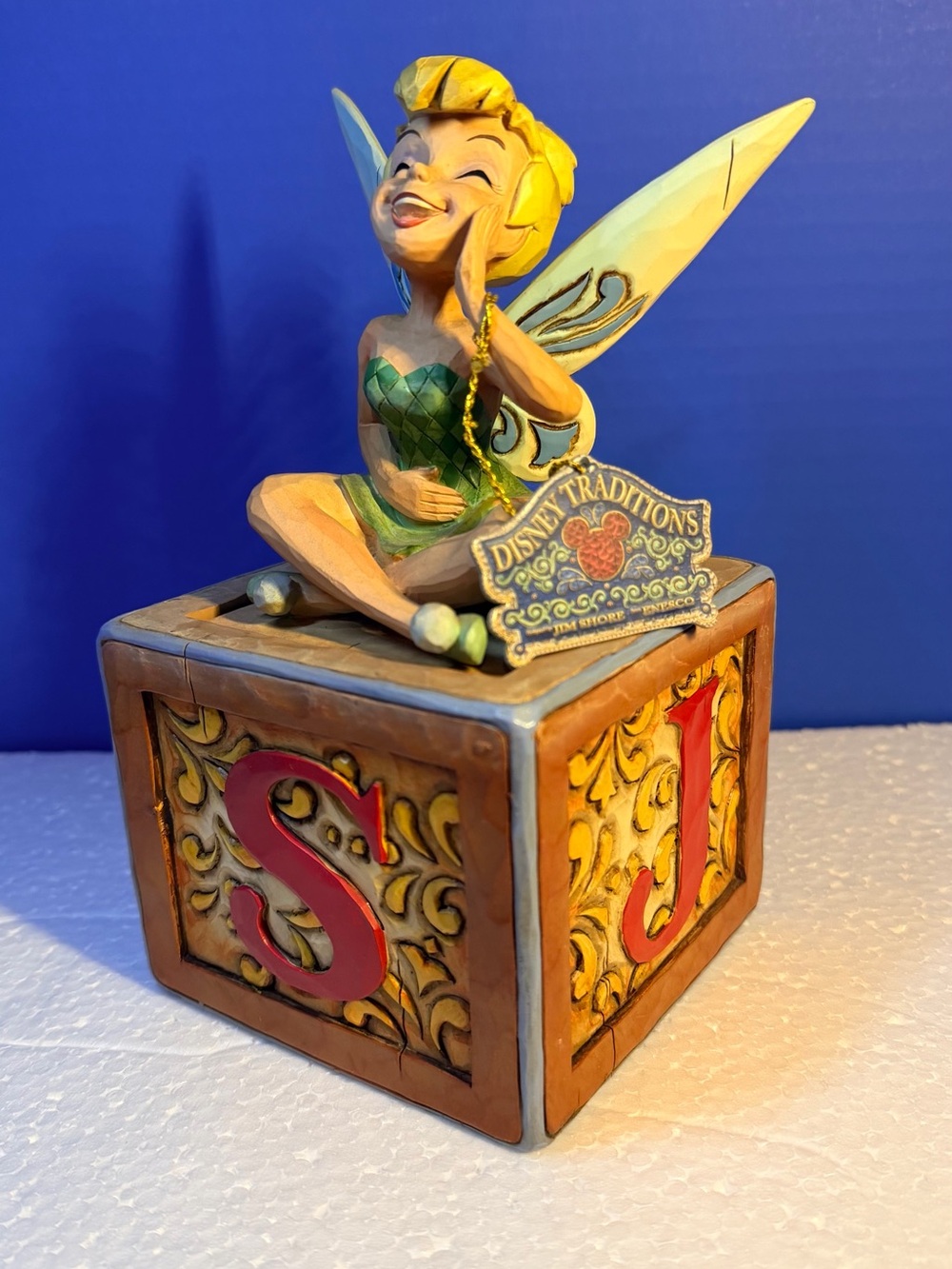 Jim Shore Tinker Bell Figurine - Green, Yellow and Red Accents